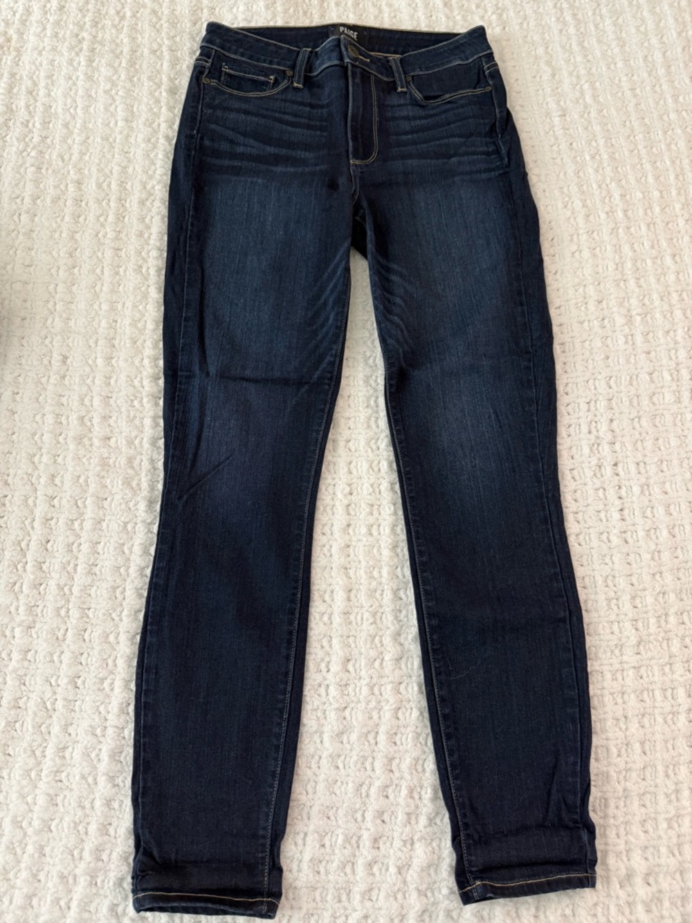 PAIGE Dark Indigo Skinny Jeans